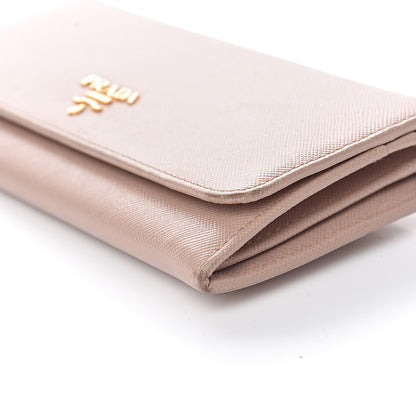 Prada Saffiano Metal Continental Flap Wallet Cammeo 9 of 14