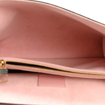 Louis Vuitton Damier Ebene Caissa Clutch Rose Ballerine 5 of 11