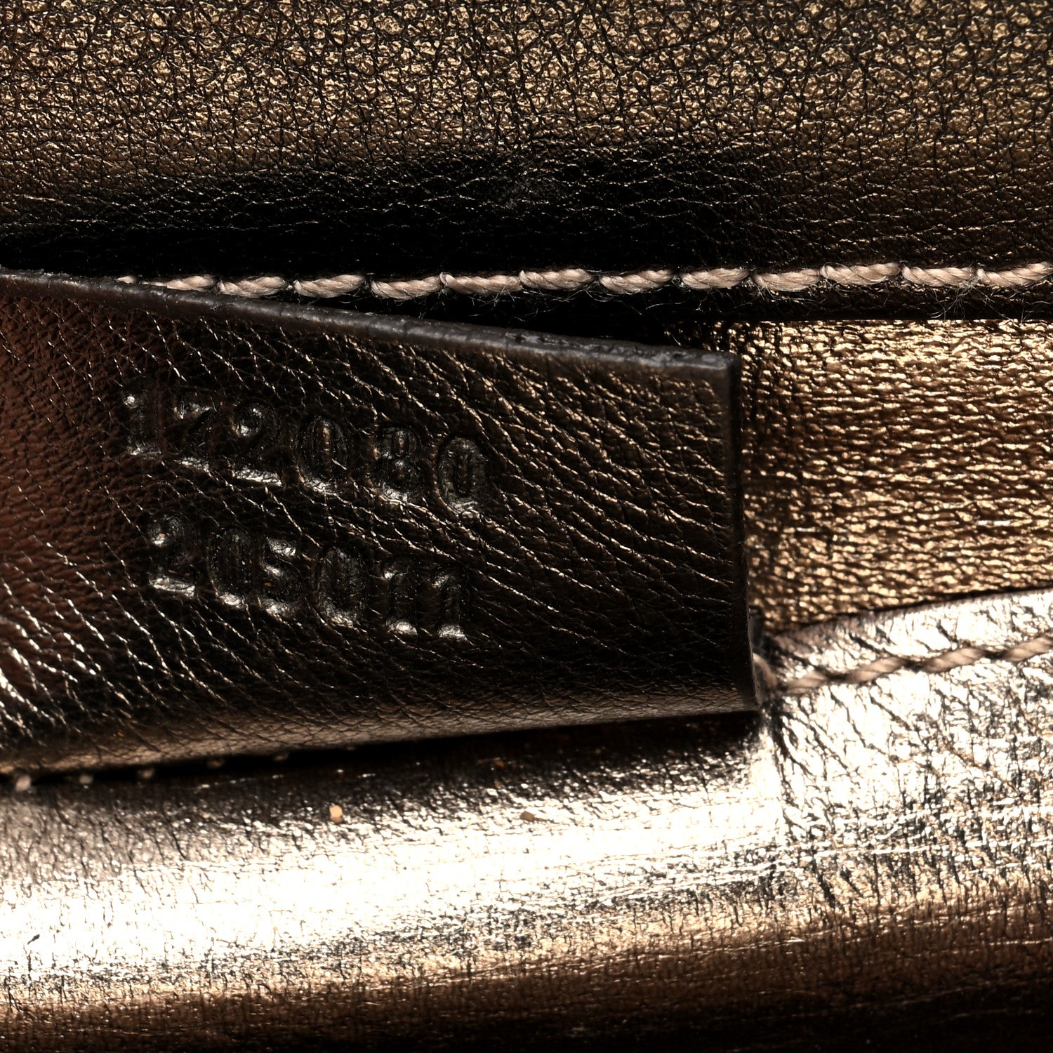 Gucci Calfskin Britt Clutch Pewter 7 of 9