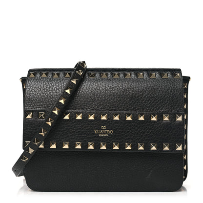 Valentino Garavani Vitello Rockstud Side Slip Crossbody Black 1 of 9