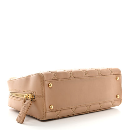 Chanel Calfskin Wild Stitch Top Handle Bag Beige 5 of 13