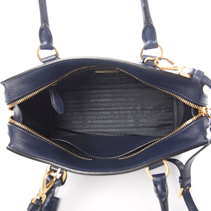 Prada Glace Calfskin Shoulder Bag Baltico 5 of 11