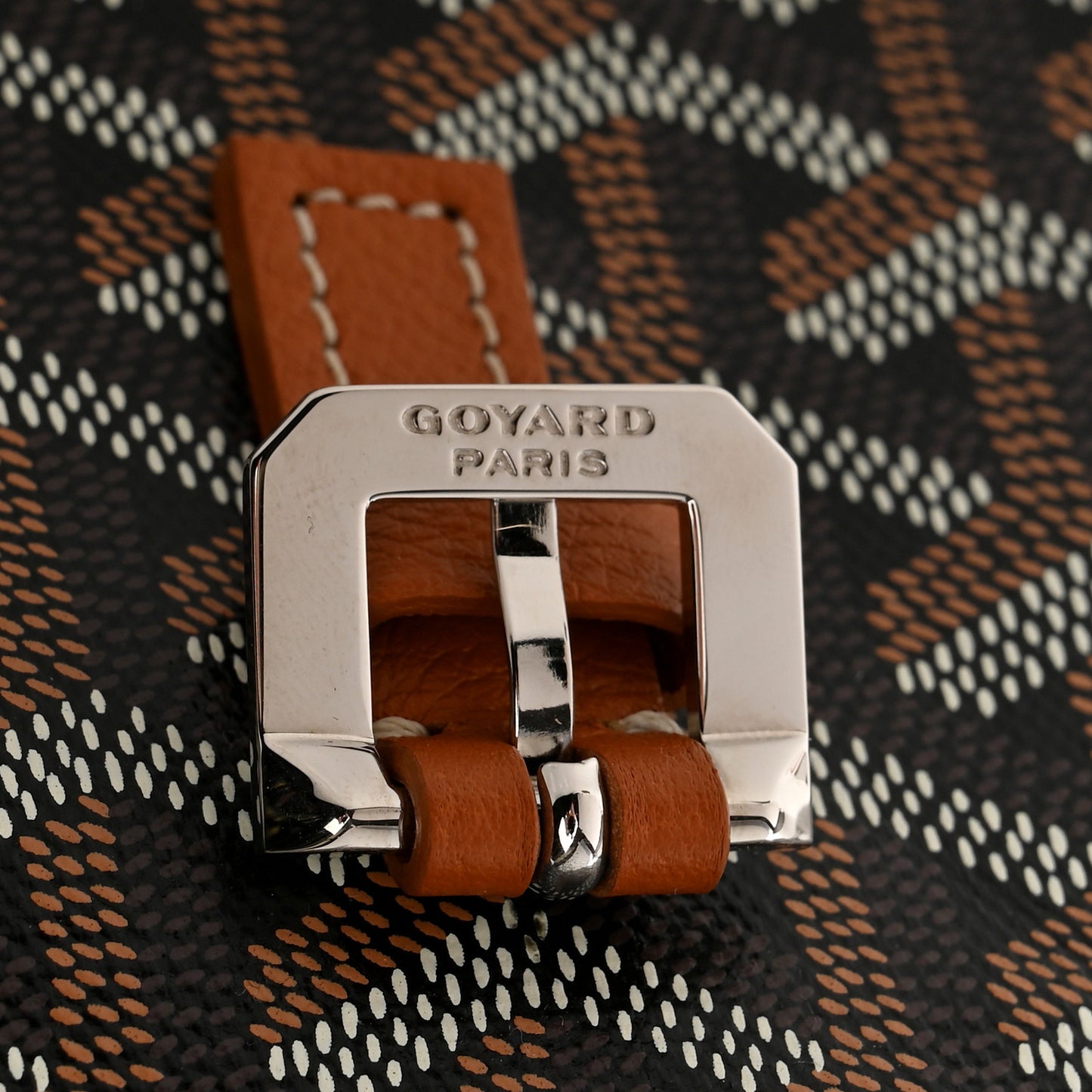 Goyardine Capetien Messenger Bag Black Gold
