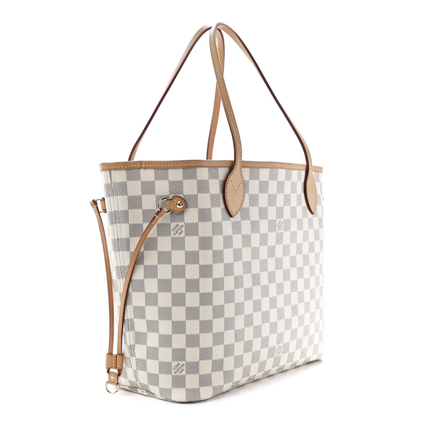 Damier Azur Neo Neverfull MM Rose Ballerine
