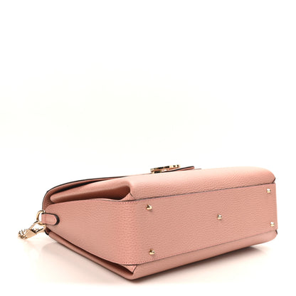 Gucci Dollar Calfskin Medium Interlocking G Top Handle Shoulder Bag Soft Pink 4 of 10