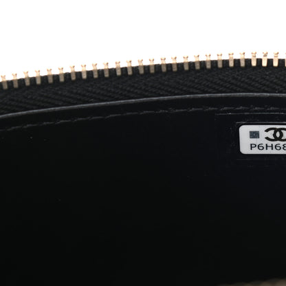 Chanel Lambskin Quilted Metal Mini Top Handle Vanity Case With Chain Black 7 of 11
