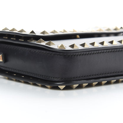 Valentino Garavani Vitello Rockstud Flap Crossbody Bag Black 8 of 17