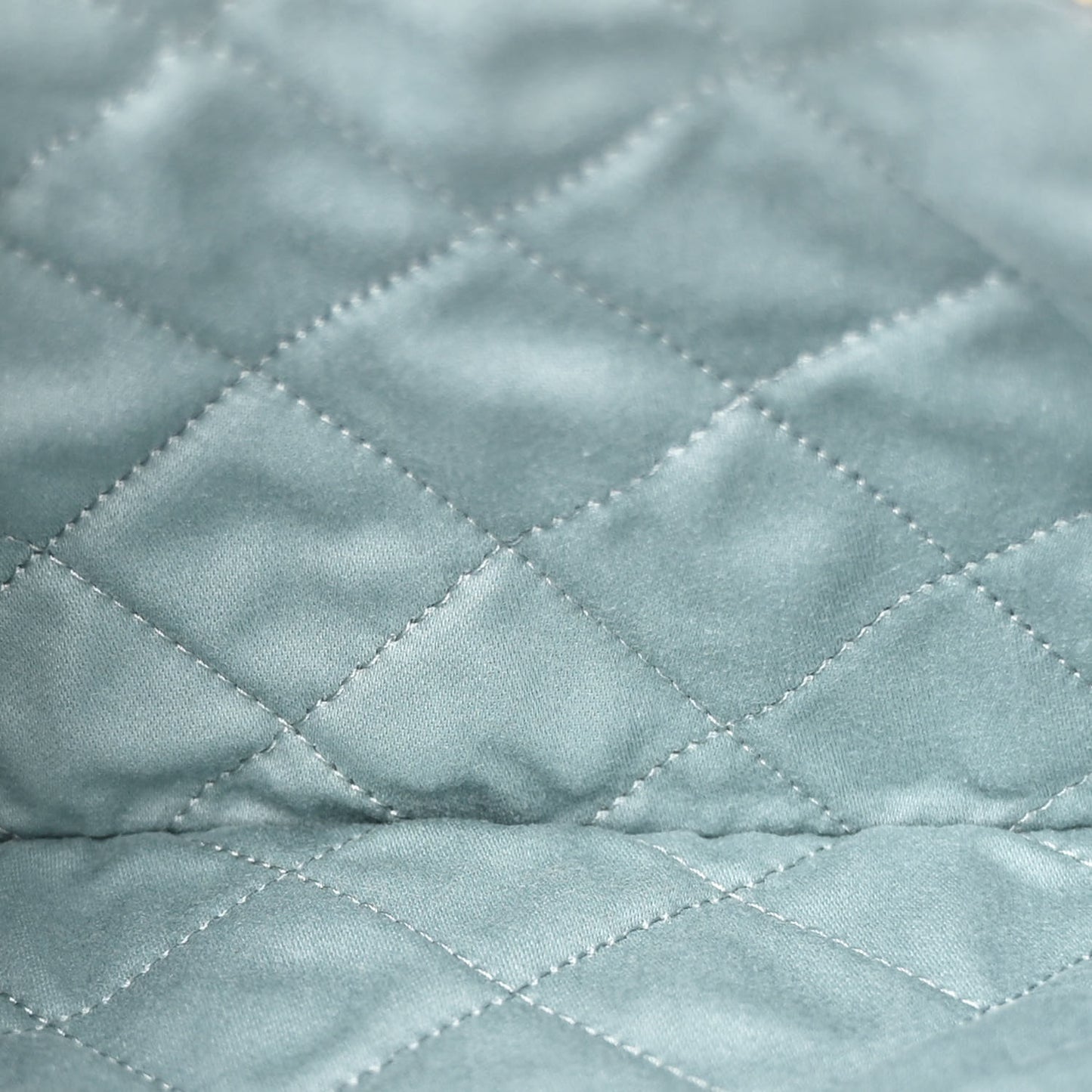 Shiny Calfskin Quilted Chanel 22 Grey