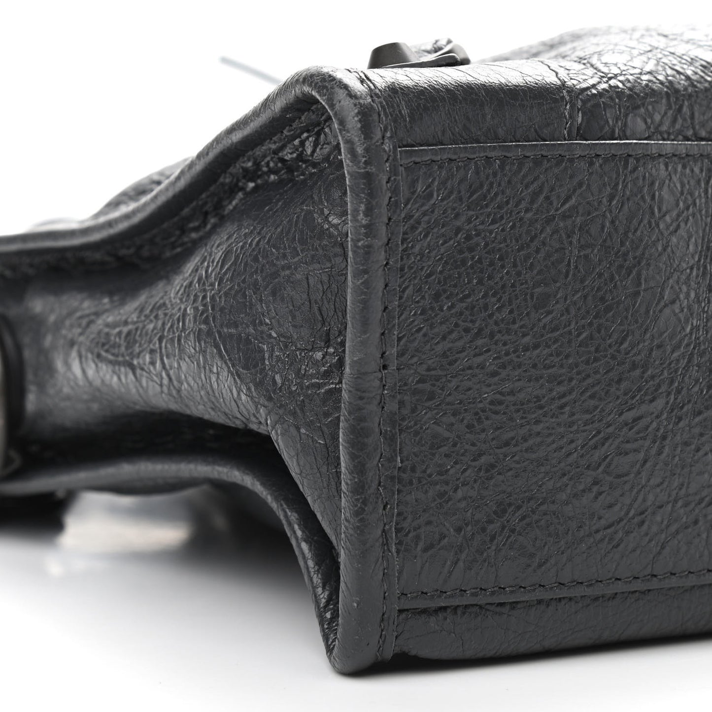 Agneau Classic Silver Hardware S City Gris Fossile