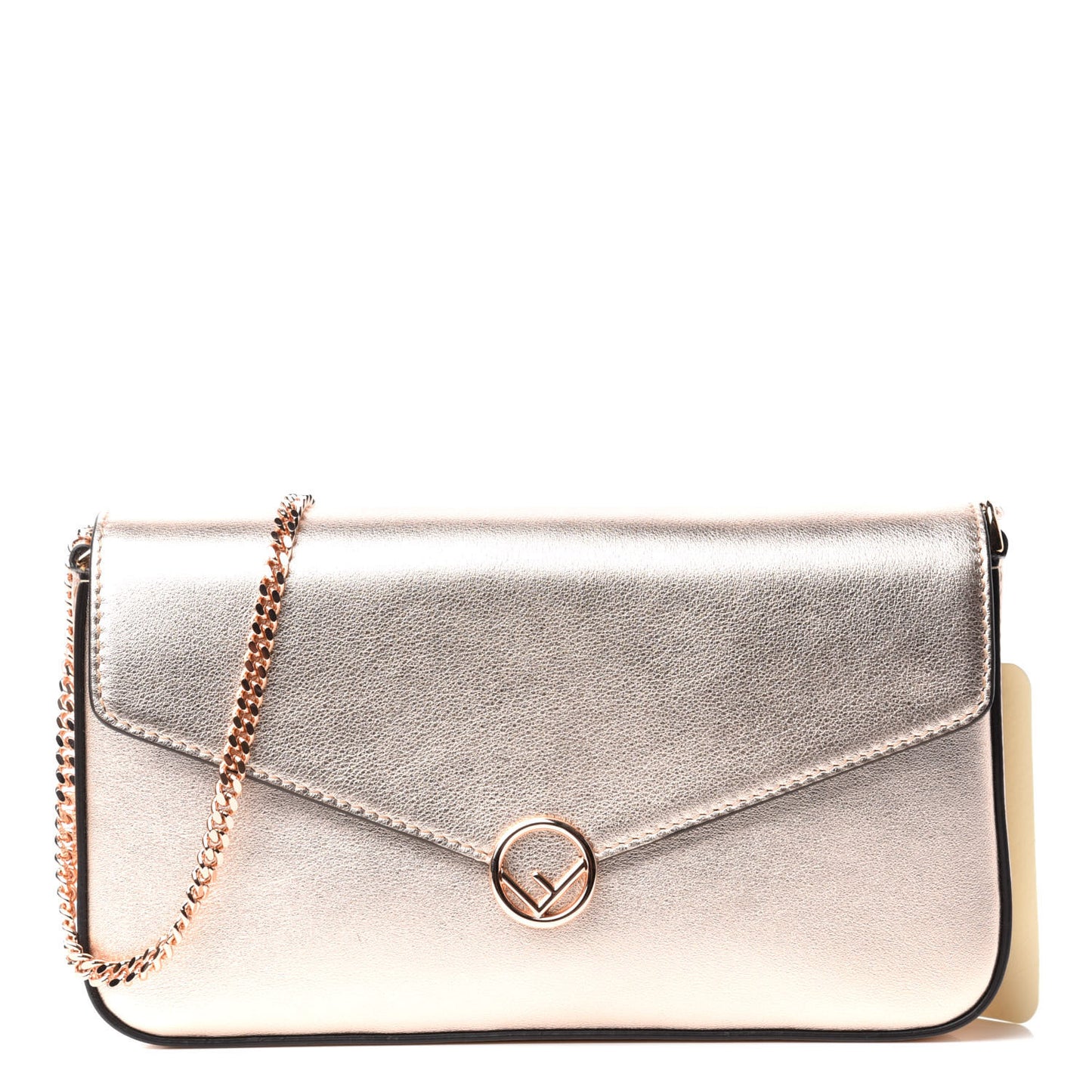 Vitello Laminato F is Fendi Envelope Wallet on Chain Rame