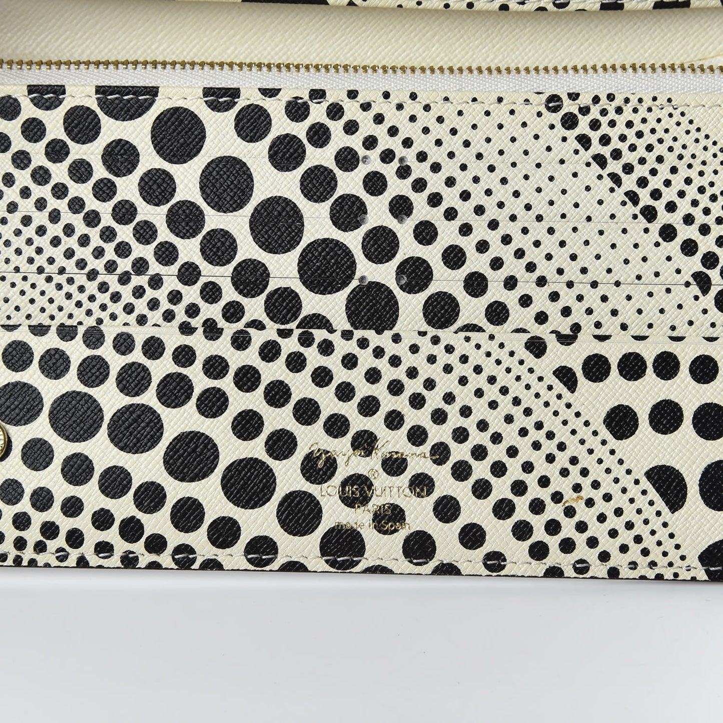 Monogram Kusama Waves Insolite Wallet White