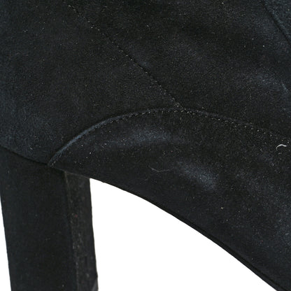 Valentino Garavani Suede Stretch Knee Boots 36 Black 7 of 7