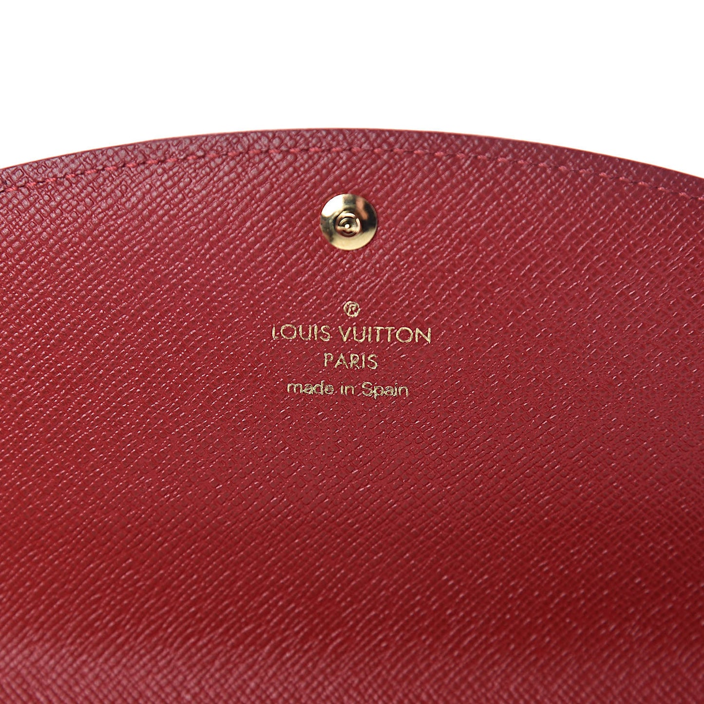 Damier Ebene Caissa Wallet Cherry