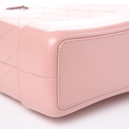 Chanel Aged Calfskin Quilted Small Gabrielle Backpack Pink 8 of 9