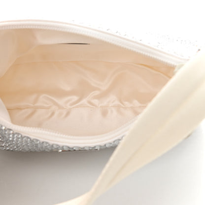 Prada Satin Crystal Mini Re-Edition 2000 Bag White 5 of 11