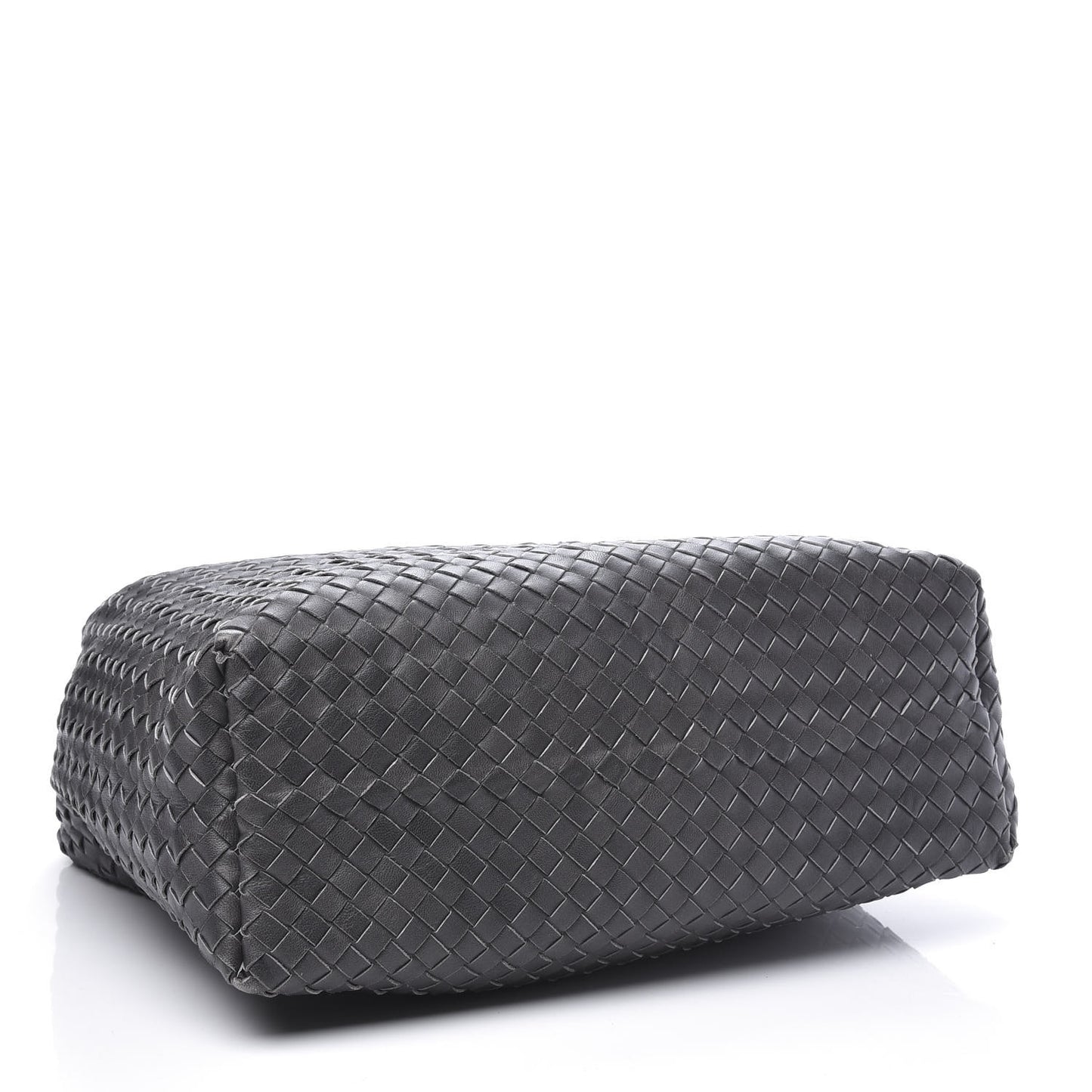 Nappa Intrecciato Pyramid Hobo Ferro Gray
