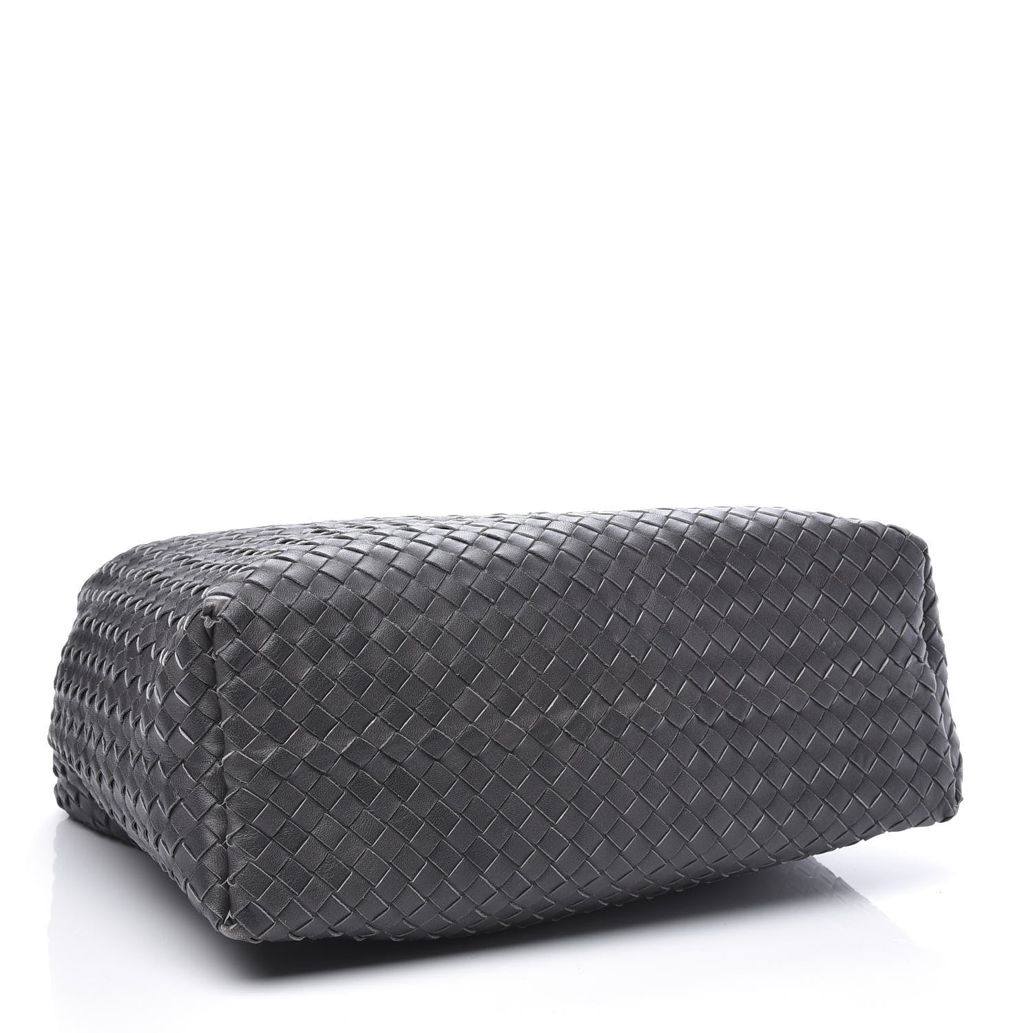 Bottega Veneta Nappa Intrecciato Pyramid Hobo Ferro Gray 3 of 9