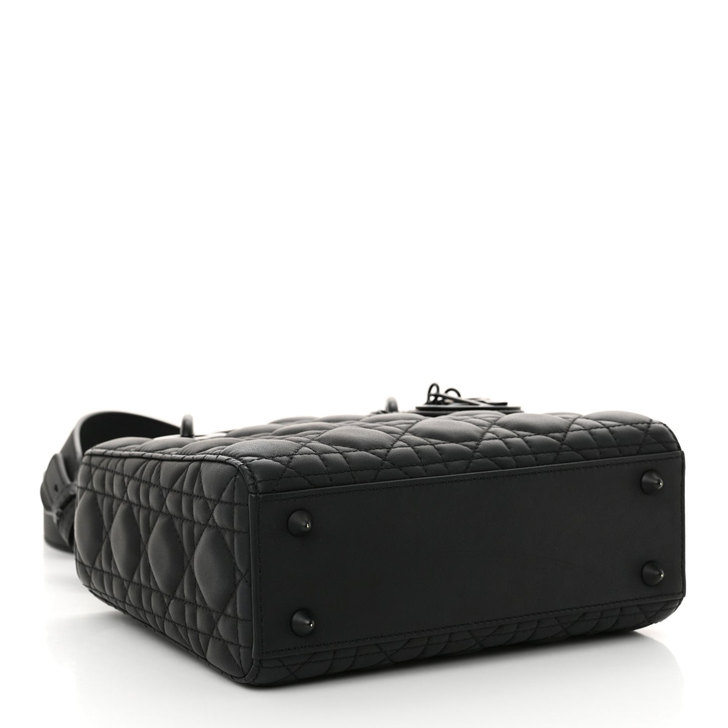 Ultra Matte Calfskin Cannage Small My ABCDior Lady Dior Black