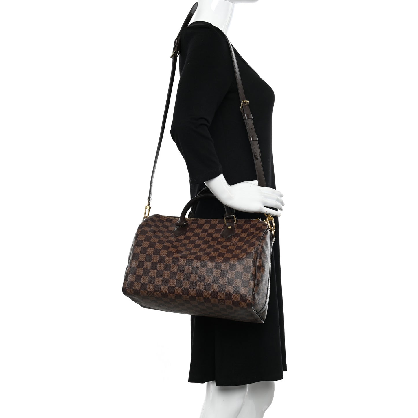 Damier Ebene Speedy Bandouliere 30
