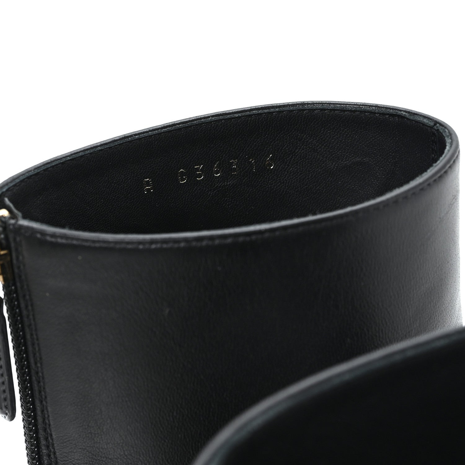 Chanel Lambskin Patent Calfskin Ankle Boots 36 Black 9 of 9