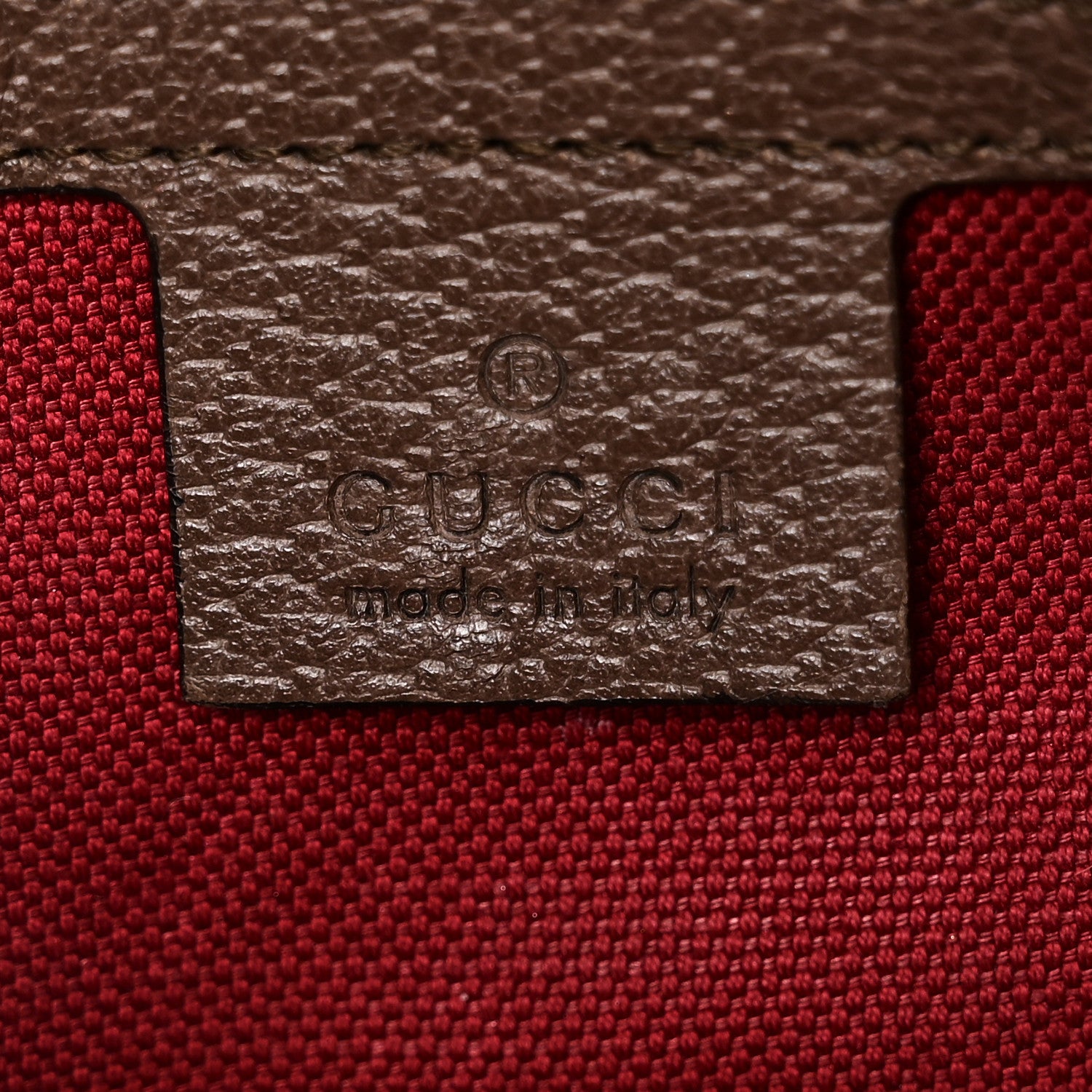 Gucci GG Supreme Monogram Textured Calfskin Square Messenger Bag Beige Ebony New Acero 6 of 11