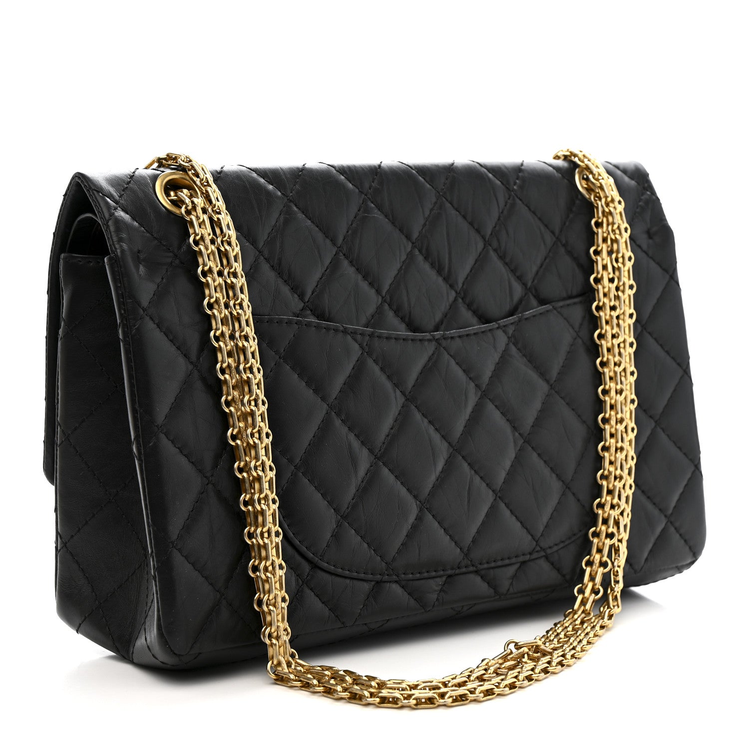 Chanel Aged Calfskin Quilted 2.55 Reissue 226 Flap Black 3 of 11