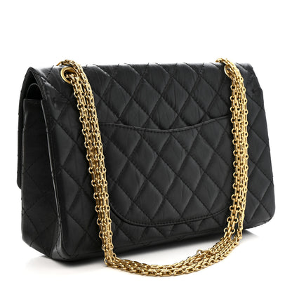 Chanel Aged Calfskin Quilted 2.55 Reissue 226 Flap Black 3 of 11
