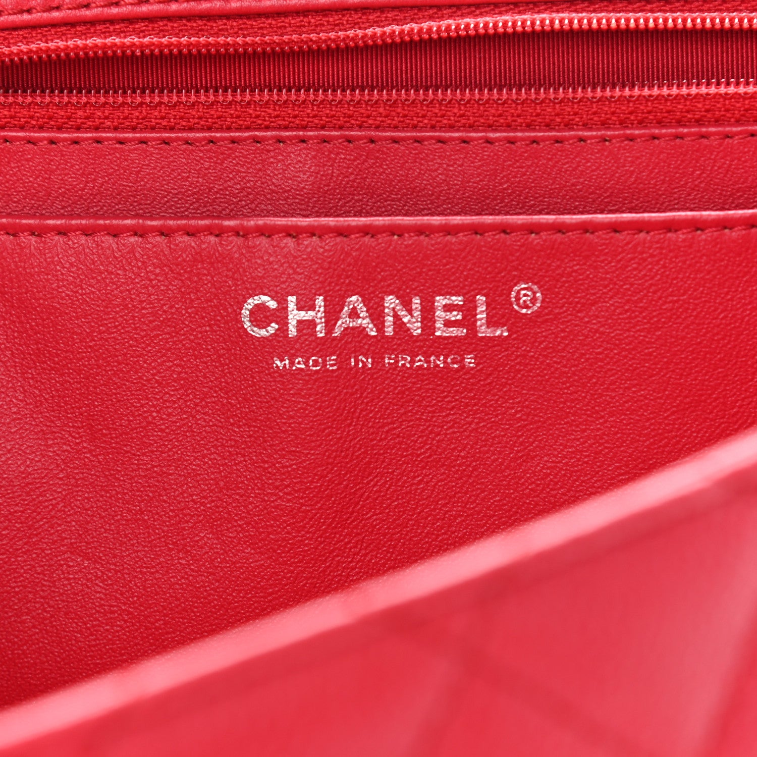 Chanel Washed Caviar Quilted Maxi Single Flap Fuchsia 6 of 14