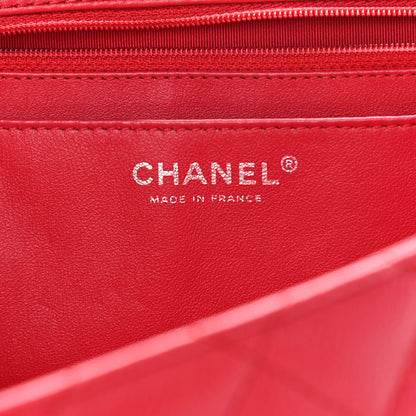 Chanel Washed Caviar Quilted Maxi Single Flap Fuchsia 6 of 14