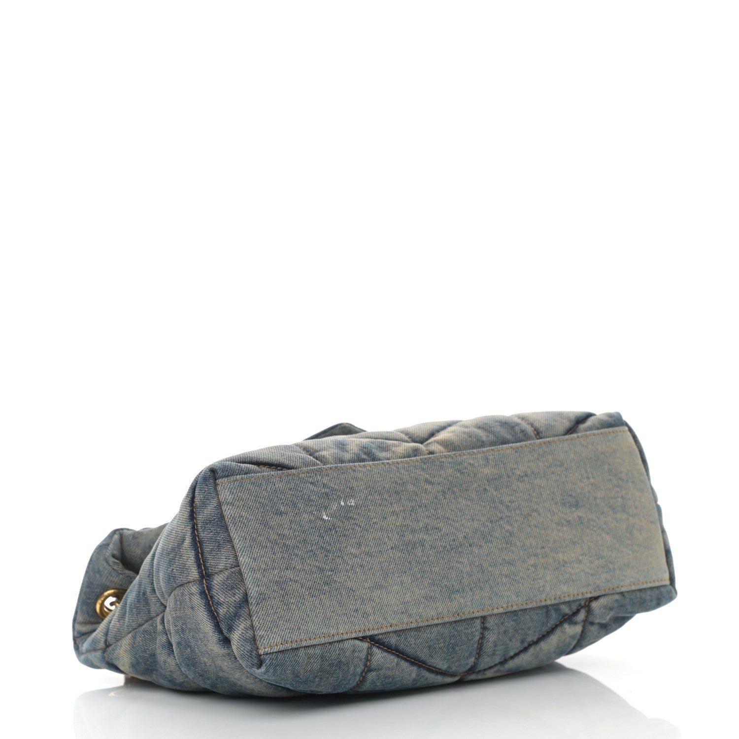 Saint Laurent Denim Quilted Small Loulou Puffer Monogram Chain Satchel Blue Cinnamon 4 of 12