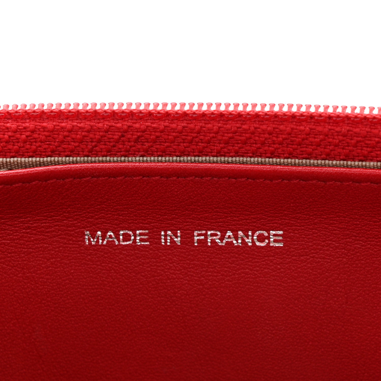 Chanel Caviar Sevruga Wallet on Chain WOC Red 6 of 12
