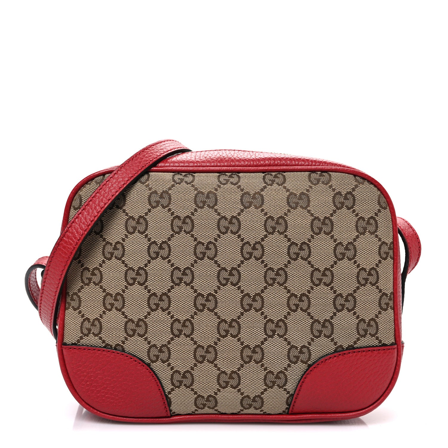 Gucci Monogram Mini Bree Messenger Bag Red 1 of 10