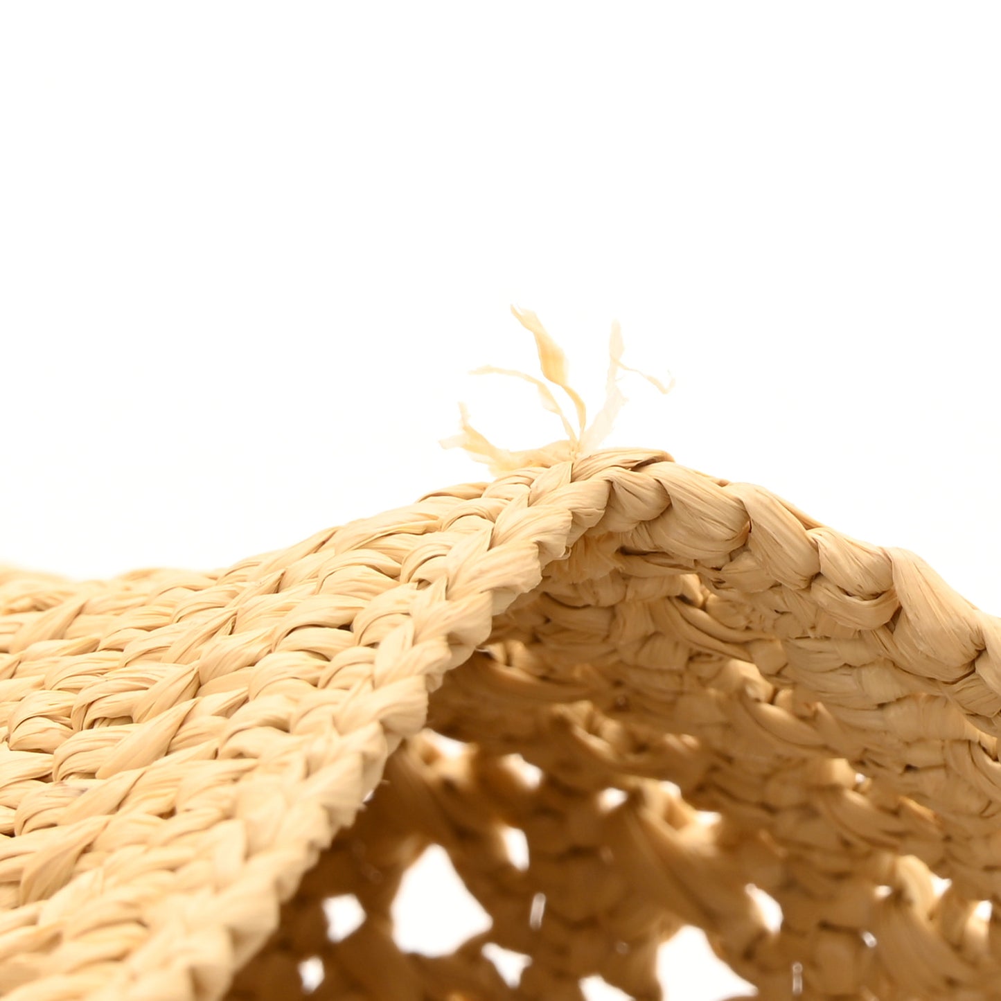 Raffia Monogram Hobo Naturale