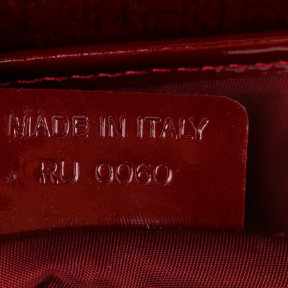 Christian Dior Patent Diorissimo Double Saddle Bag Dark Red 14 of 21