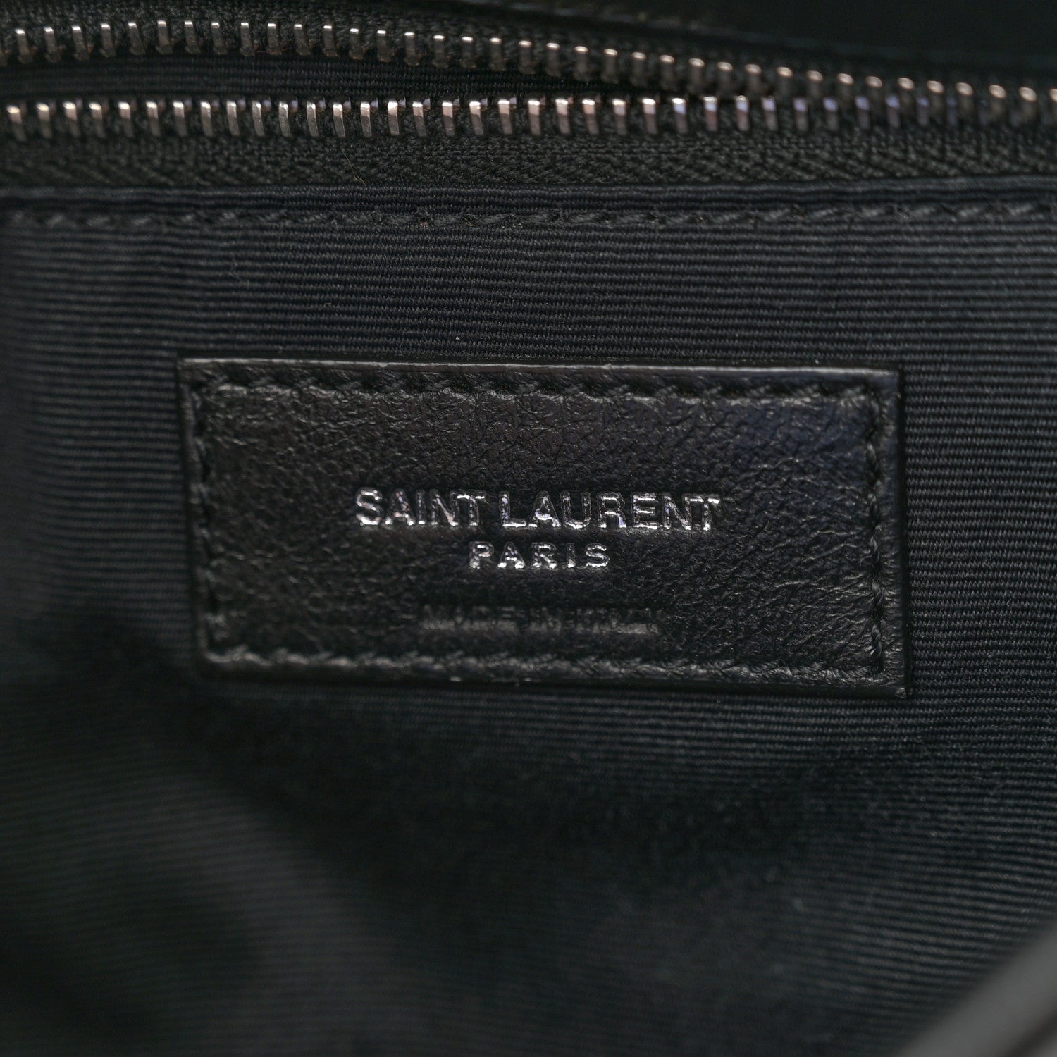 Saint Laurent Lambskin Quilted Small Loulou Puffer Monogram Chain Satchel Black 6 of 11