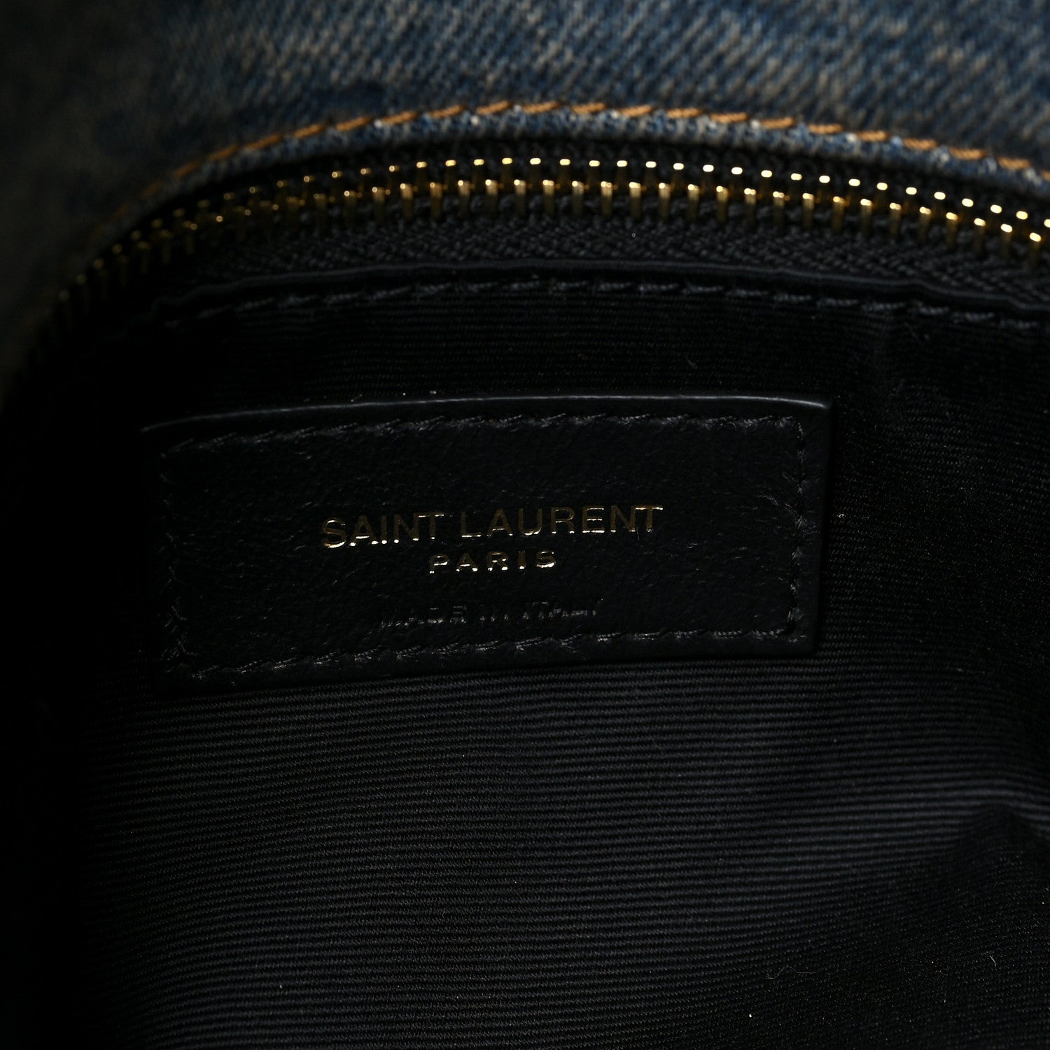 Saint Laurent Denim Quilted Small Loulou Puffer Monogram Chain Satchel Blue Cinnamon 6 of 7