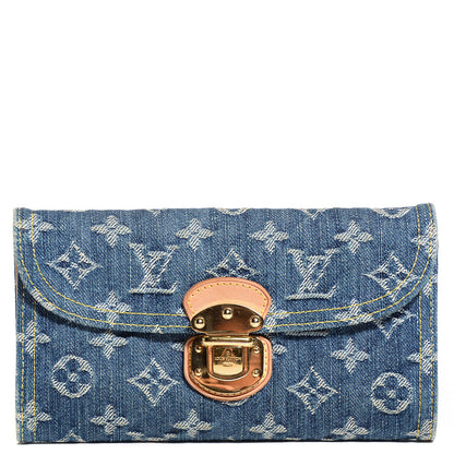 Louis Vuitton Denim Amelia Wallet Blue 1 of 7