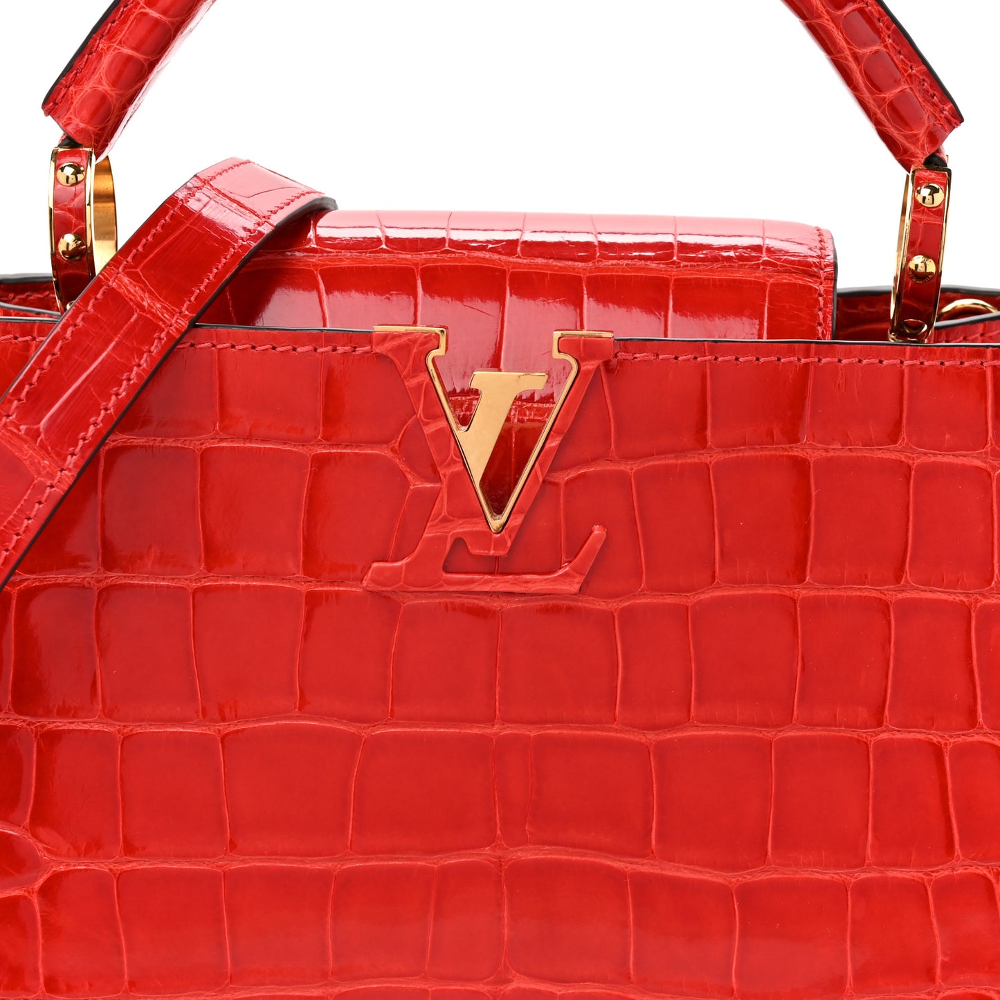 Alligator Capucines BB Red