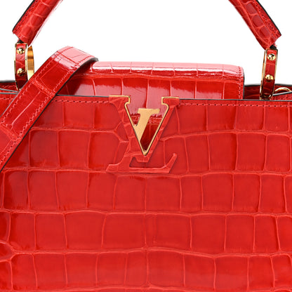 Louis Vuitton Alligator Capucines BB Red 7 of 9