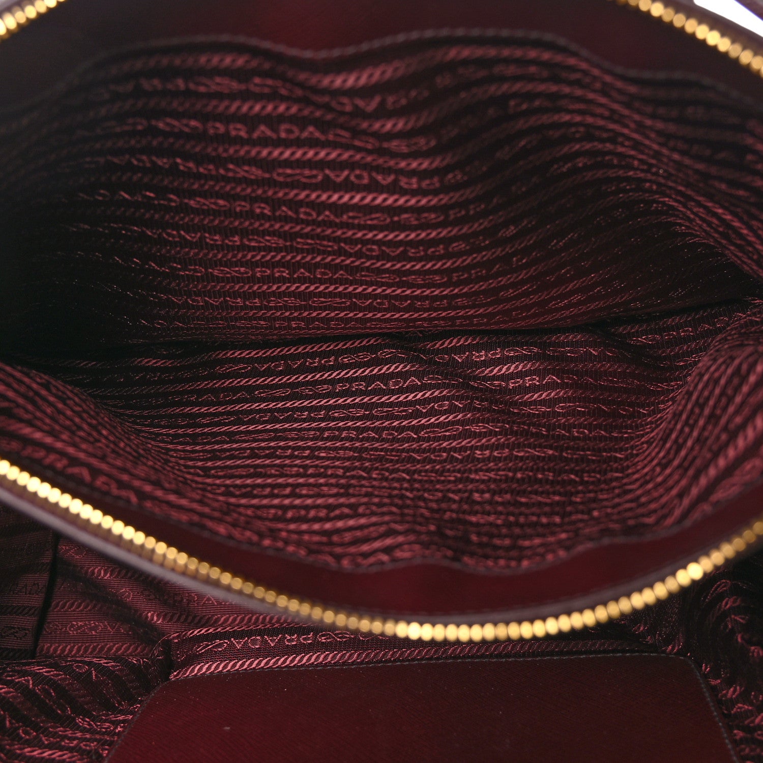 Prada Saffiano Vernice Medium Galleria Double Zip Cerise 6 of 11
