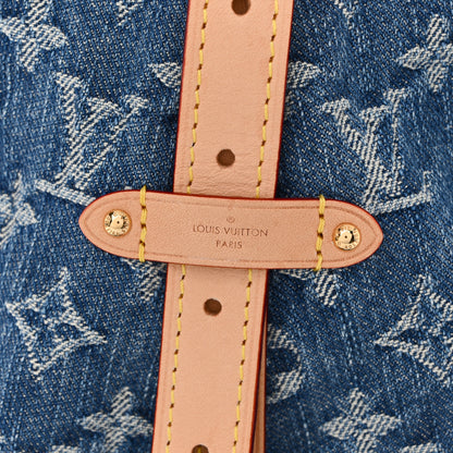 Louis Vuitton Monogram Denim CarryAll MM Blue 9 of 12