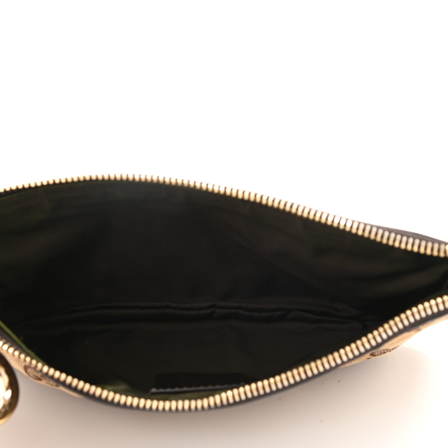 Monogram New Britt Wristlet Beige Ebony Cocoa