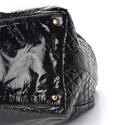 Chanel Vinyl XXL Rock and Chain Bowler Black 10 of 10
