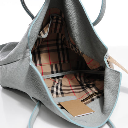 Burberry London Grainy Calfskin Medium Baynard Tote Sky Blue 2 of 10