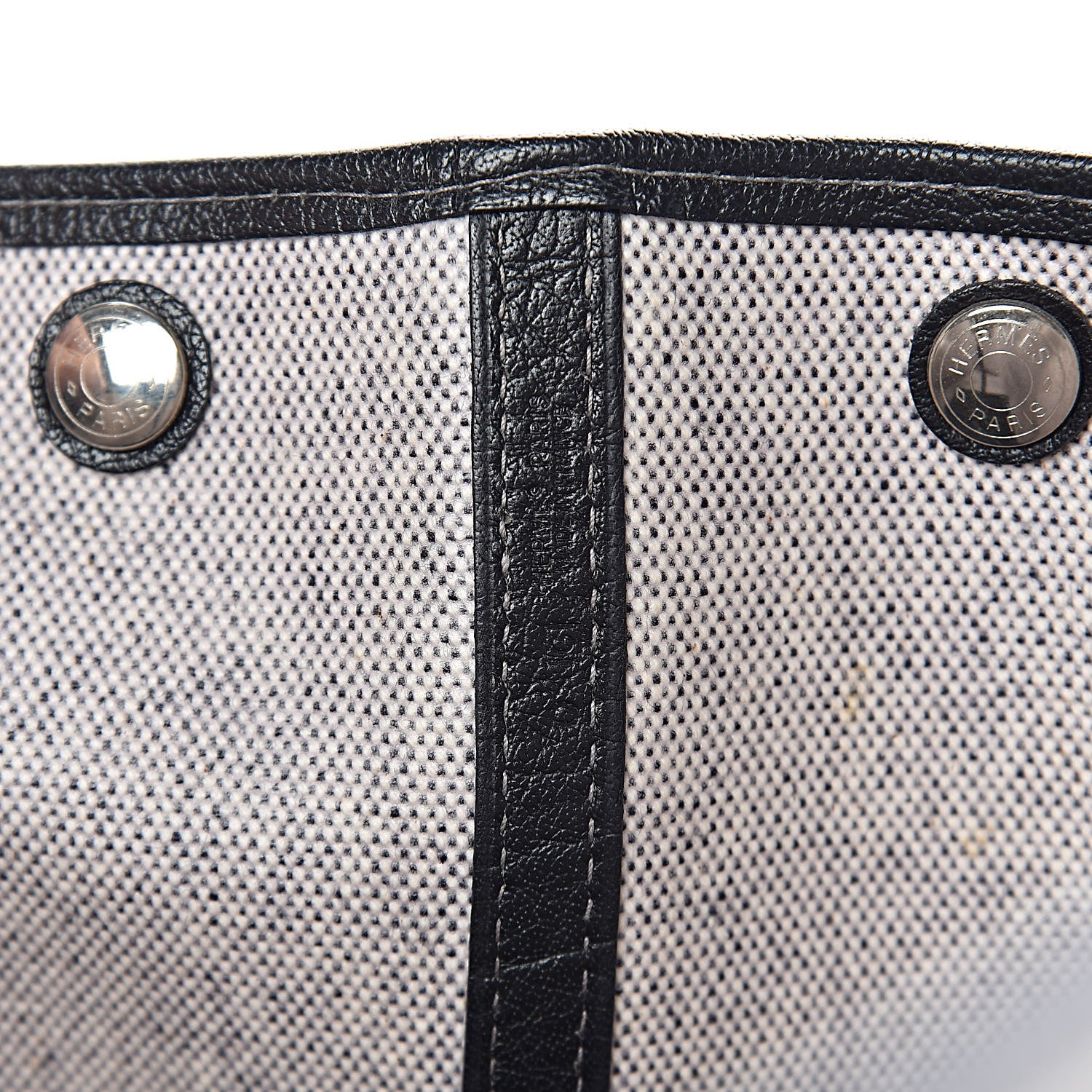 Hermes Buffle Skipper Toile Garden Party 36 MM Tote Black 6 of 12