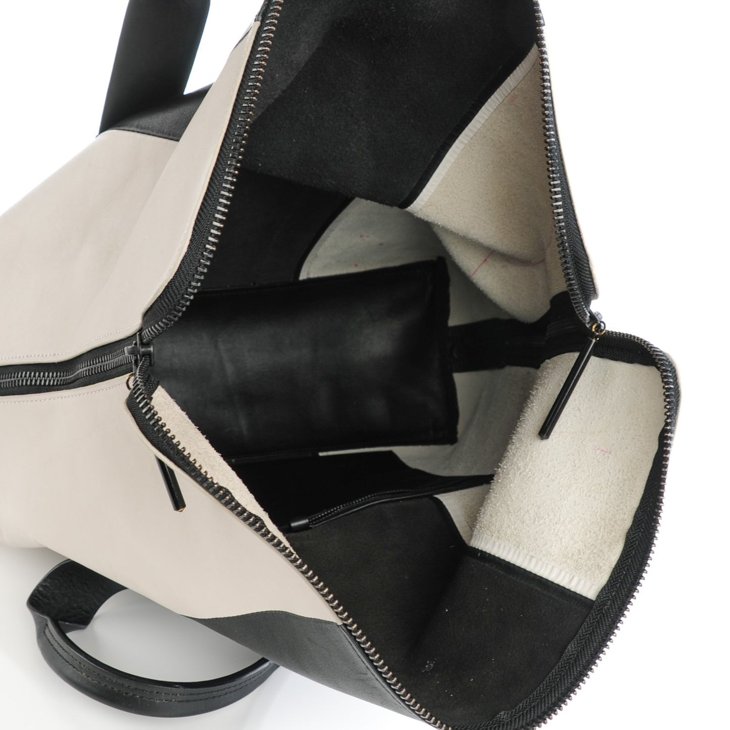3.1 Calfskin Tri-Color 31 Hour Bag Black White Putty