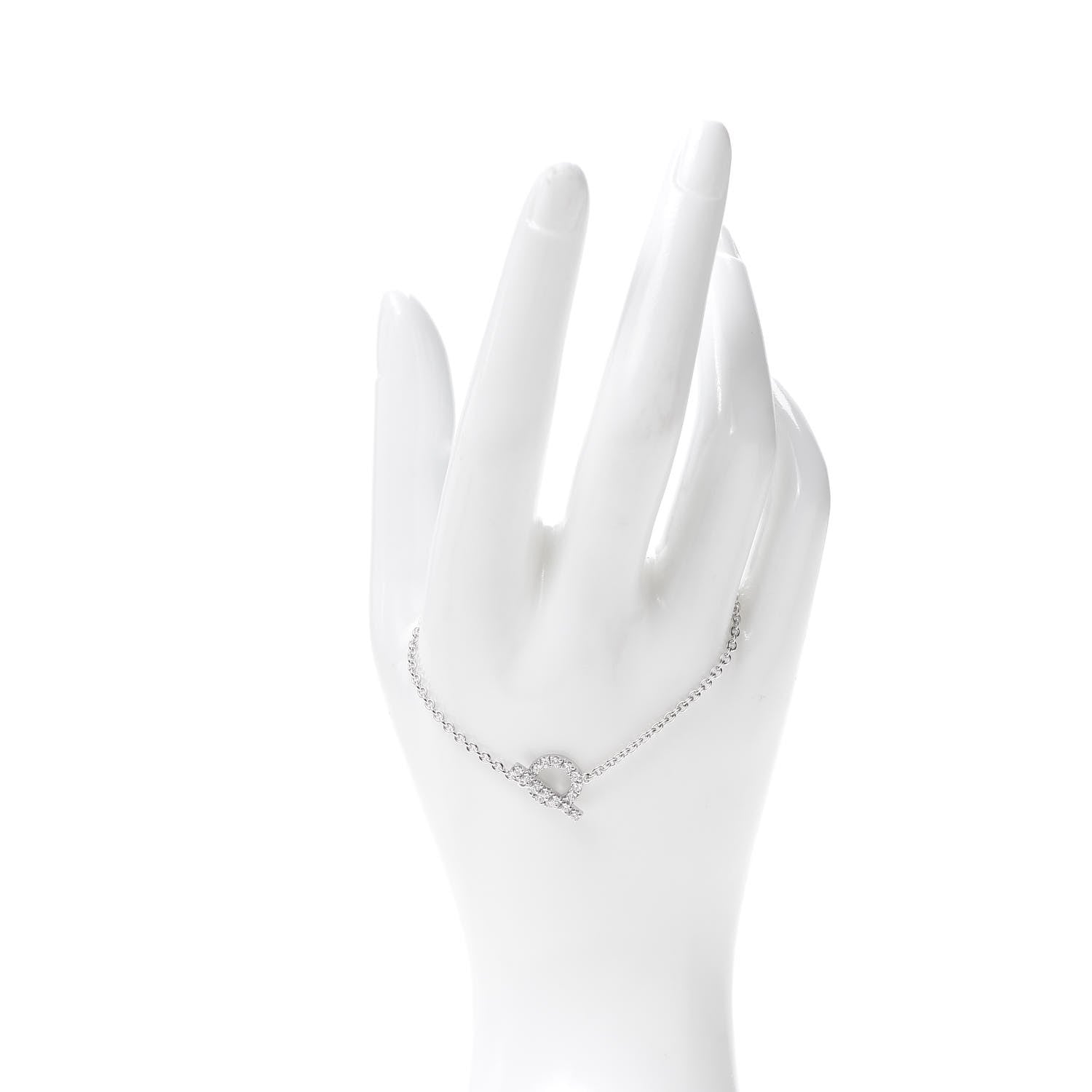 Hermes 18K White Gold Diamond Finesse Bracelet ST 2 of 6