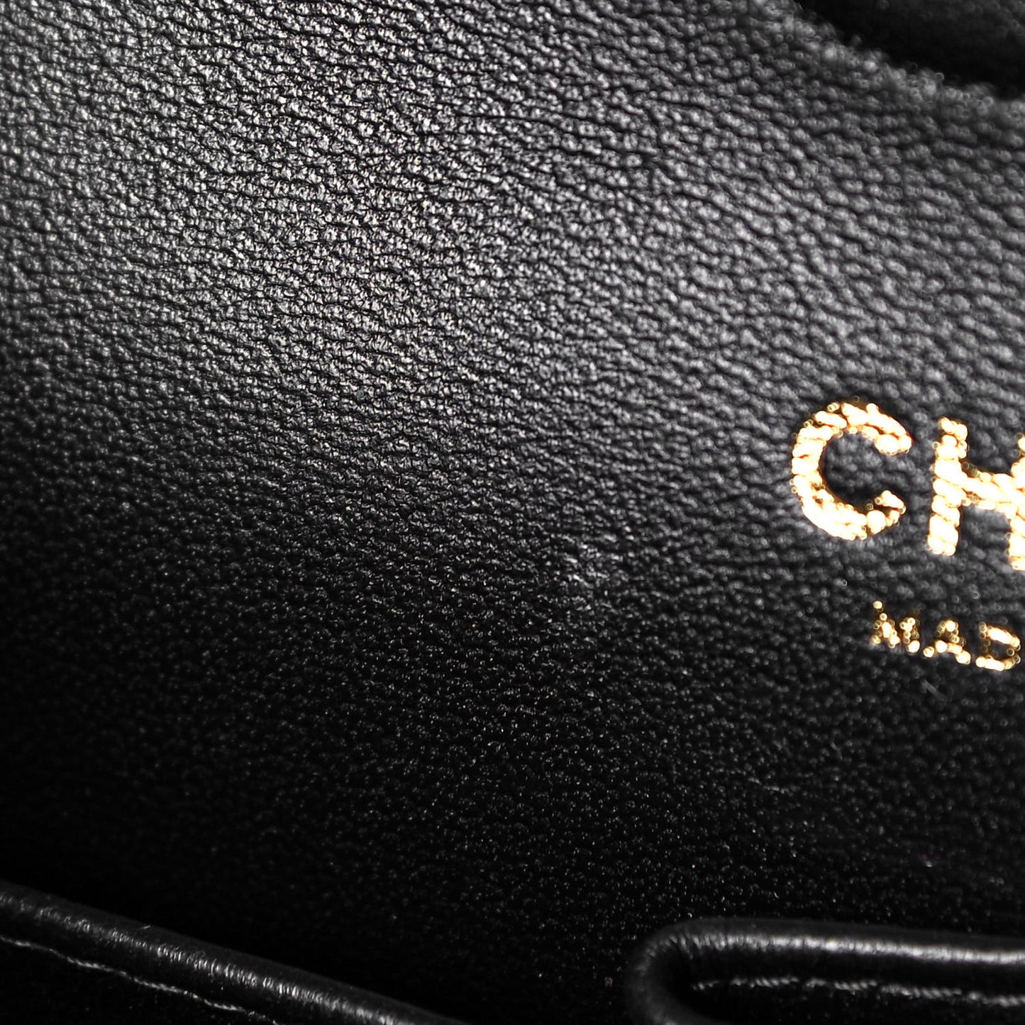 Lambskin Quilted Small Double Flap Black