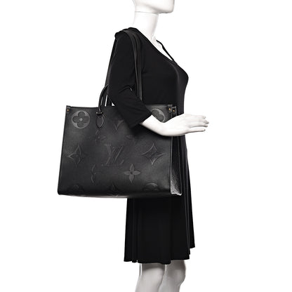 Louis Vuitton Empreinte Monogram Giant Onthego GM Black 2 of 9