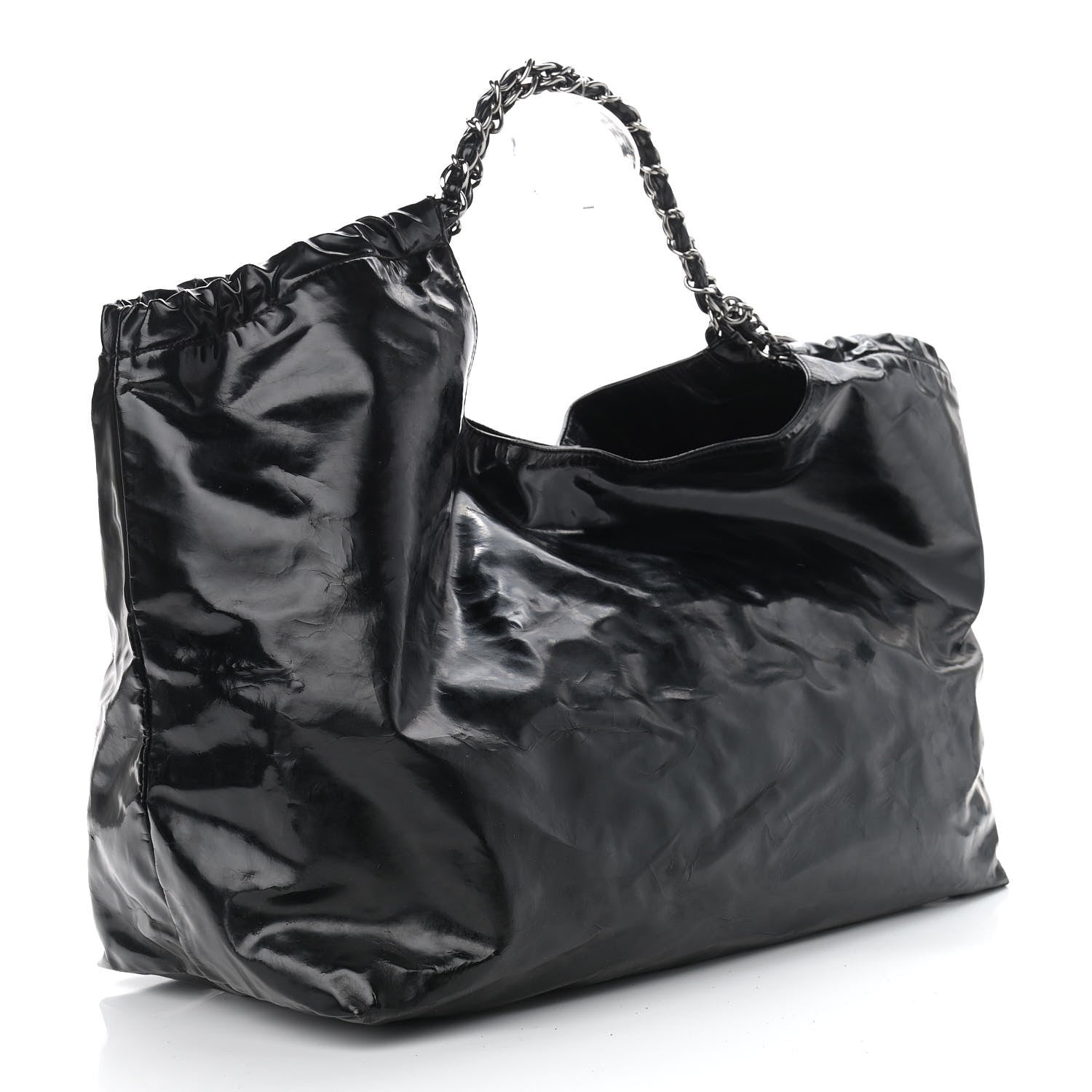 Chanel Vinyl XL Coco Cabas Black 4 of 12